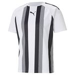 PUMA Mens Teamliga Jersey T Shirt, White/Black, X-Large US