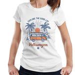 All+Every Volkswagen Explore The Good Life Women's T-Shirt White