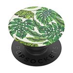 PopSockets: Phone Grip with Expanding Kickstand, Pop Socket for Phone - Monstera Deliciosa