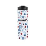 Nurse Travel Mug - Novelty Trades Gift Reusable Stainless Steel Vacuum-Sealed Double-Walled Hot/Cold Drinks Travel Flask 500ml (16 fl oz)