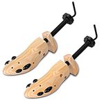 APIKA Two Way Shoe Stretcher Shoe Tree Natural Wood Set of 2 Unisex (L)