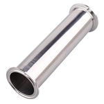 GOVALVE Sanitary Spool Tube with Clamp Ends, 8" Length Stainless Steel 304 Seamless Round Tubing with 2 inch Tri Clamp 64 mm Ferrule Flange