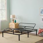 Linenspa Adjustable Bed Frame - Independent Head and Foot Incline - Powerful Quiet Motor - Easy Tool Free Assembly - Lounging - Watch TV - Working - Reading - Ergonomic - Electric Bed Base - Full Size