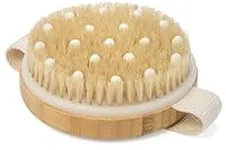 CSM Dry Body Brush for Beautiful Skin - Solid Wood Frame & Boar Hair Exfoliating Brush to Exfoliate & Soften Skin, Improve Circulation, Stop Ingrown Hairs, and Reduce The Appearance Cellulite