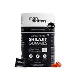 Man Matters Pure Shilajit/Shilajeet Gummies Advanced with Lab-Tested Fulvic Acid & KSM 66 Ashwagandha | Boosts Fitness, Improves Energy Levels & Helps Manage Stress | No Added Sugar | Pack of 60