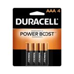 Duracell - CopperTop AAA Alkaline Batteries - long lasting, all-purpose Triple A battery for household and business - 4 count