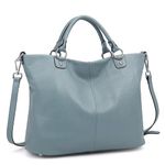 Kattee Women's Soft Genuine Leather Tote Bag, Top Satchel Purses and Handbags