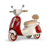 kidsROAR Electric Bike for Kids, Battery Operated Vintage Scooter for Girls and Boys with Music Wide Seat, Safe Bike for Kid, Ages 2-6 Years, Stylish & Fun Design SR-6188 (Maroon)
