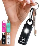 Original Defense® Personal Safety Alarm for Women, Children, & Elderly - Recommended by Police - 125 dB Loud Personal Alarm Siren with LED Strobe Light (Black)