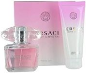 VERSACE BRIGHT CRYSTAL by Gianni Versace Gift Set for WOMEN: EDT SPRAY 3 OZ & BODY LOTION 3.4 OZ (TRAVEL OFFER)