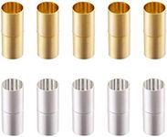 PandaHall 10 Sets Brass Tube Magnet