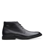 Clarks Men's AtticusLTHiGTX Chukka Boot, Black Leather, 6 UK