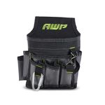 AWP Ballistic Nylon Electrician Tool Pouch | AWP Mini Electrician Tool Pouch | Black & Gray