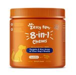 Zesty Paws 8-in-1 Multivitamin Chews for Dogs - Digestive & Immune Support - Support Skin, Heart & Liver Health - Peanut Butter Flavour - 90 Count