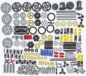 ASTEM 270PCS Technic-Parts.Gear-Differential-Gearbox-Rack,Pin-Connector Axle Cross Axle-Connector-Piece-Set Chain-Link-Pins Connector Joints Brick Building-Bricks-Block Technical-Toys