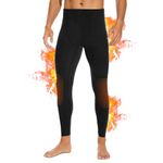 SIMIYA Thermal Underwear for Men Long Johns Bottoms Warm Fleece Lined Base Layer Stretch Thermals Leggings Black