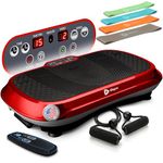 Lifepro Waver Vibration Plate Exercise Machine – Whole Body Oscillation Platform w/ 99 Speed Levels & 9 Programs – Remote Control, Loop & Resistance Bands for Full Body Home Gym Workout