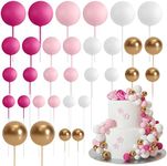 ASTARON 32 Pcs Ball Cake Topper Dec