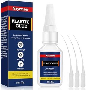 Nayrmaer Superglue for Plastic, 30g Model Glue, Waterproof and Heat-Resistant Super Adhesive for Acrylic, DIY Crafts, PVC, Vinyl, etc.