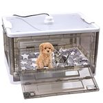 HKDQ Puppy Incubator,Puppy Incubator with Heating, Large PET Brooder Nursery, Kitten Incubator,Incubator for Puppies with Puppy Bed Mat (55L)