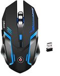 Offbeat RIPJAW 2.4Ghz Rechargeable Wireless Gaming Mouse, Silent Click Buttons Mouse - 7D Buttons, DPI : 1600,2400,3200, Mice for PC/Laptop/Smart TV/Mac(Light Weight)