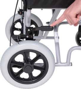 Angel Mobility Lightweight Folding Transit Wheelchair – 11kg Aluminum