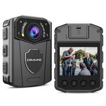 CAMMHD Z3-64GB 1440P Body Mounted Camera for Security with Sound,Built-in 3000mAh Battery for 8-10 Hours,Waterproof Body Camera with Audio and Video,with Night Vision for Police/Delivery/Walking