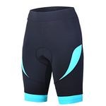 beroy Womens Bike Shorts with 3D Gel Padded,Cycling Women's Shorts(S Blue)