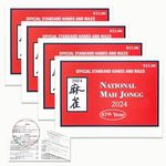 UDAONE Mah Jongg 2024 Large Size Card - MahJongg Cards - Official Hands and Rules - 4 pcs