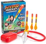 Hypr Rocket Launcher for Kids - Patented Designed Launcher Reach up to 500 Feet with Turbo Mode, 3 Rockets Included, Connectable Launcher for Multi Player Fun, Easy Set Up, Durable, Kids Outdoor Toys