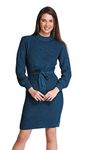 Joe Hazel Haute Woolen Bodycon - Petrol Blue -M