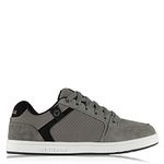 Airwalk Mens Brock Skate Shoes Lace Up Suede Accents Sport Casual Trainers Charcoal UK 13