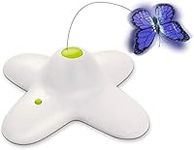 ALL FOR PAWS Cat Butterfly Toy Interactive Cat Toys, 360° Electric Rotating Toys for Indoor Cats, Automatic Self Playing Teaser Toy (Shiny Butterfly)