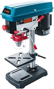 KATSU Tools Bench Pillar Drill Press 400W + 16mm Chuck + 5 Speeds Electronic Variable Speed Switch + 50mm Max Drilling Depth + Max 2620rpm + Height Adjustable Drill Table