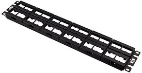 Panduit CPP48WBLY 48-Port Flat Patch Panel, Black