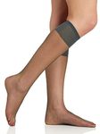 Berkshire Womens Berkshire Ultra Sheer Knee High With Sandalfoot Toe - 3 Pack, Off Black, 8.5-11