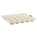 Trudeau Muffin Mega Pan, 20-Count, Confetti Fuchsia