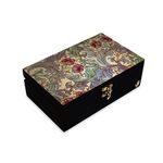 BRAHMA DESIGN Decorative Gift Box for Presents in Ornate Flowers Design | Size 8" x 5" x 2.75" | Jewellery Box, Tarot Box, Vintage Box, Knick-knacks Storage Trunk Organiser, Gift Box for Packing