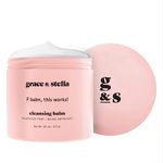 Cleansing Balm (125 ml) Makeup Cleansing Balm - Makeup Remover Balm for All Skin Types to Gently Meltaway Mascara, Eyeliner and Makeup - Fragrance Free, Vegan, This Works by grace and stella