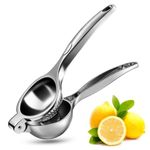 WONSEFOO Manual Lemon Squeezer Heavy Duty, Premium Metal Lemon Orange Lime Citrus Press Juicer Hand Juicer, Engineered Hand Squeezer Easy to Use and Clean - Anti Corrosive and Dishwasher Safe