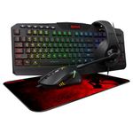 Redragon S101 Wired RGB Backlit Gaming Keyboard and Mouse, Gaming Mouse Pad, Gaming Headset Combo All in ONE PC Gamer Bundle