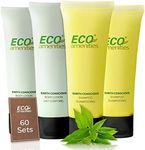 ECO amenities Hotel Shampoo and Travel Size Body Lotion Bulk Set 120 PCS(60 Kits) Travel Size Toiletries | Hotel Toiletries Supplies for Guests