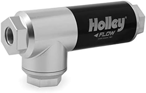 Holley 12-875 Holley EFI Filter Regulator Combines Fuel Filter/Regulator Into 1 Assembly 175 GPH 10 Micron Filter 3/8 in. NPT Internal Regulator Preset At 59.5 PSI Holley EFI Filter Regulator