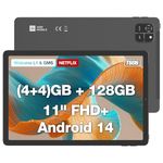 AGM PAD T1 11-Inch Android 14 Tablet, 1920*1200 FHD+ IPS Display, T606, Widevine L1 & GMS Certified, 8(4+4)GB + 128GB[TF 1TB], 7000mAh, GPS, OTG, BT5.0, w/Protective Case & Screen Protector, WiFi Only