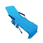 TINAYAUE Quick Cool Sun Lounger Towels Summer Sunbathing Ice Beach Towel Microfiber Beach Chair Cover Chaise Lounge Chair Towels with Side Pockets Quick Dry Sunbed Towels for Sunlounger, Pool Chairs