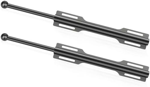 FIRJOY 12" Valet Rod for Closet Pull Out (2 Pack, Black)