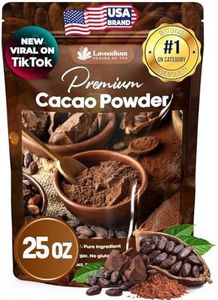 Lavendium 25oz (1.56 lbs) Cacao Powder, 100% Natural & Pure, Unsweetened, Rich Chocolate Flavor, Perfect for Baking & Smoothies No Additives, No Gluten, Vegan