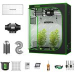 VIVOSUN GIY 4x2 Grow Tent Complete System, 4x2 ft. Grow Tent Kit Complete with 4 Inch Inline Fan Package, VS2000 LED Grow Light, Temperature Humidity Monitor, Netting, Grow Bags, Pruning Shear & Timer