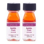 LorAnn Bubble Gum Super Strength Flavor, 1 dram bottle (.0125 fl oz - 3.7ml) 2 pack