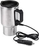 Travel Heating Cup Electric in‑car Stainless Steel Car Heated Thermal Mug 12V 450ml Portable Insulated for Coffee Milk Tea